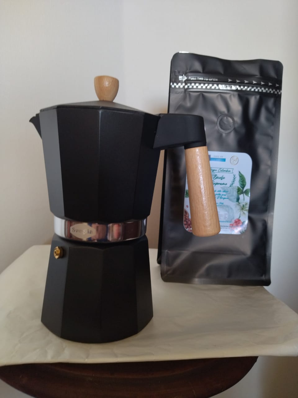 ☀️ Cafetera Italiana Moka 9 tazas espresso 450 ml negra☕